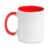 JJ14 Taza Blanca y Rojo Con Caja