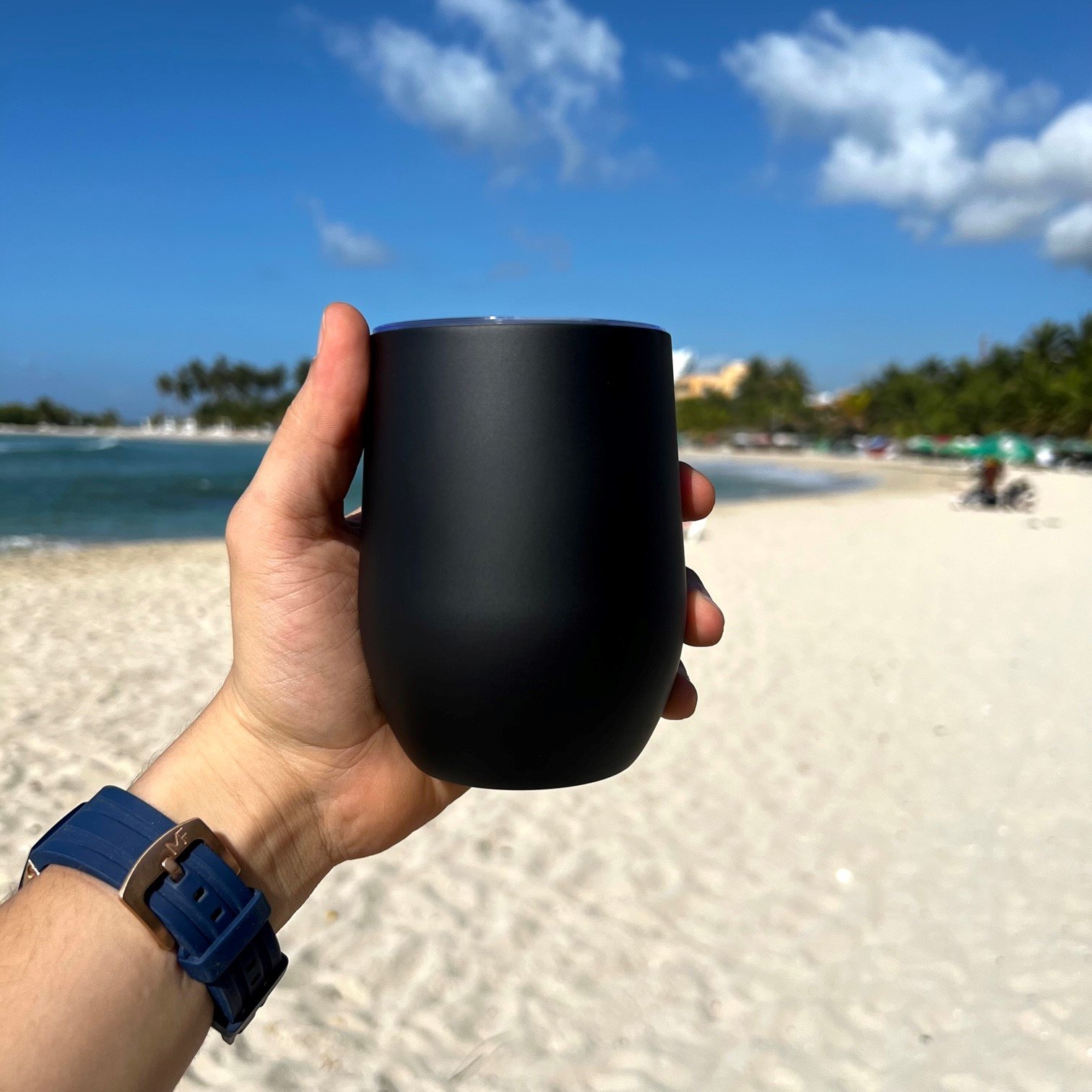 19 Wine Tumbler Acero 12oz Perfecto Para Personalizar - Imagen 1